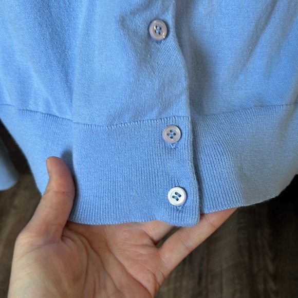 J. Crew Blue Cardigan Sweater in greta condition - Picture 4 of 6